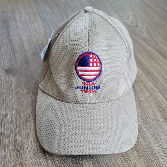 USA Gold Junior's Team Tan Adjustable Cap - Picture 1 of 7